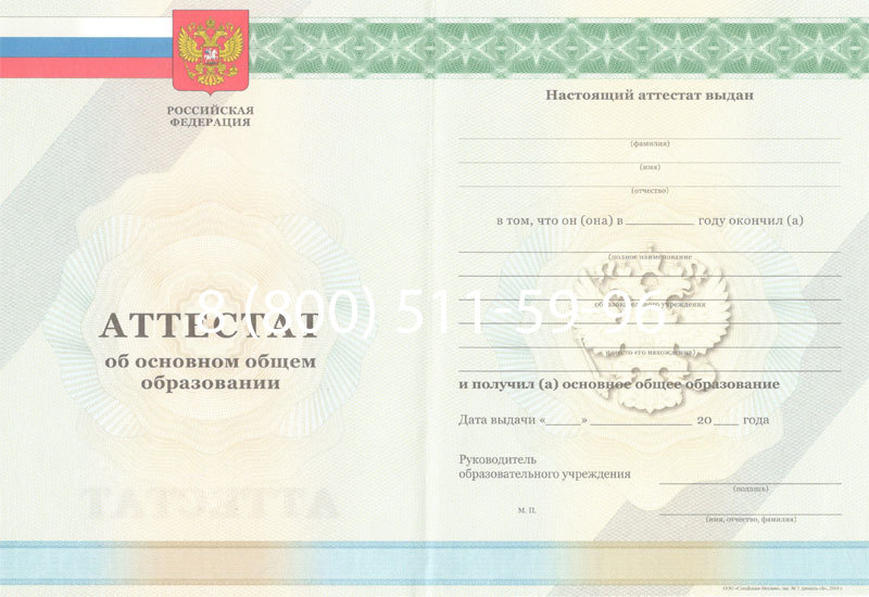 Купить Аттестат за 9 класс 2011-2013 годов в Брянске Купить Аттестат за 9 класс 2011-2013 годов в Брянске